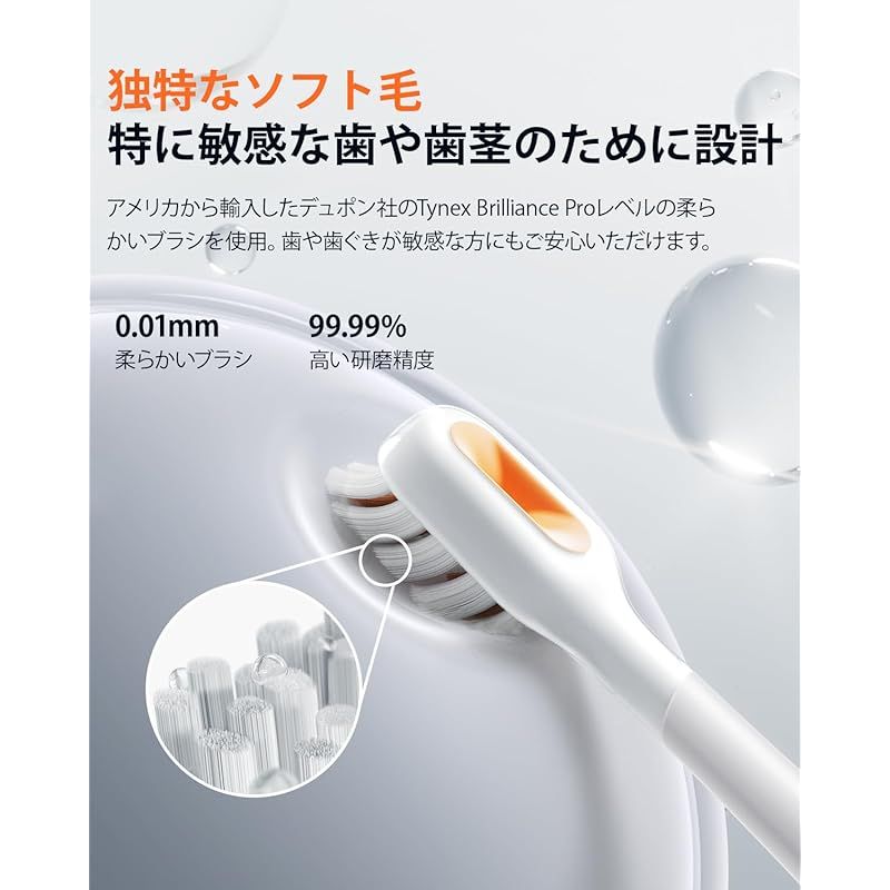 2024最強バブル洗浄 歯茎に優しいケア】RANVOO 電動歯ブラシ