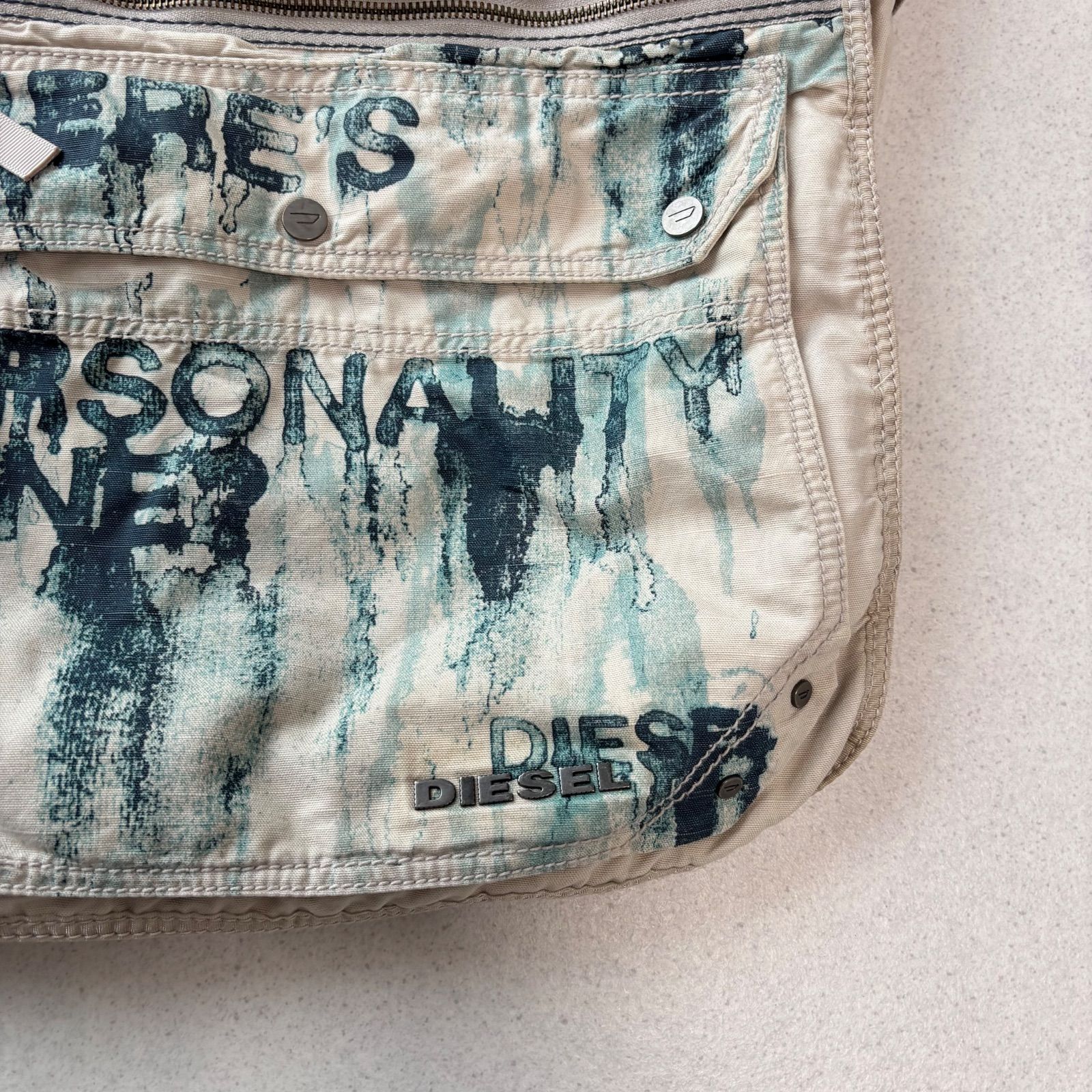 00s archive DIESEL デニムショルダーバッグ グランジ Y2K 00s archive DIESEL デニムショルダーバッグ グランジ Y2K