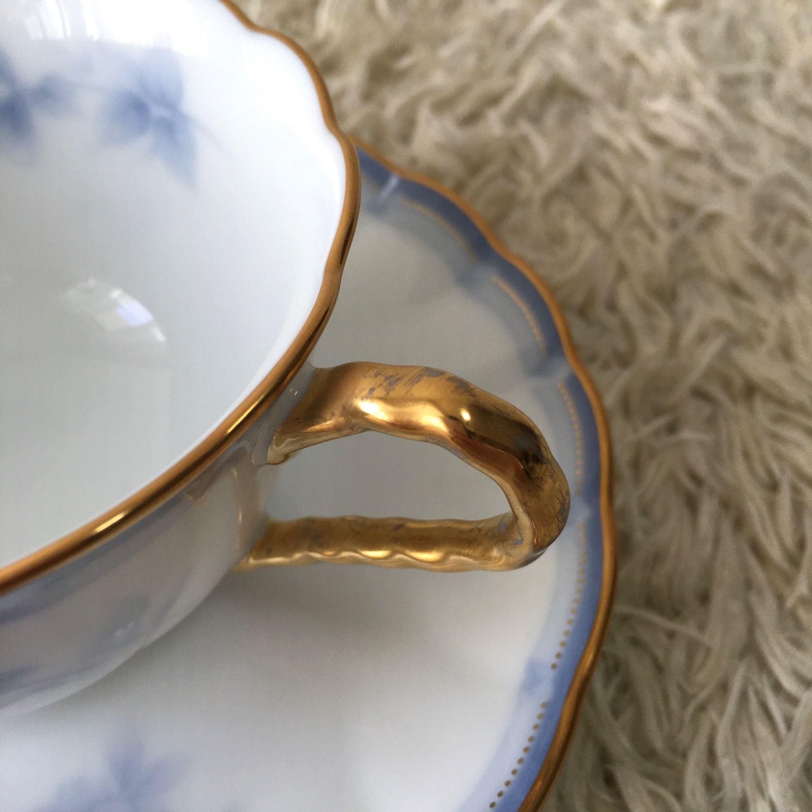 ノリタケ☆希少☆ダイヤモンドコレクション☆レゾナンスブルー☆カップ 