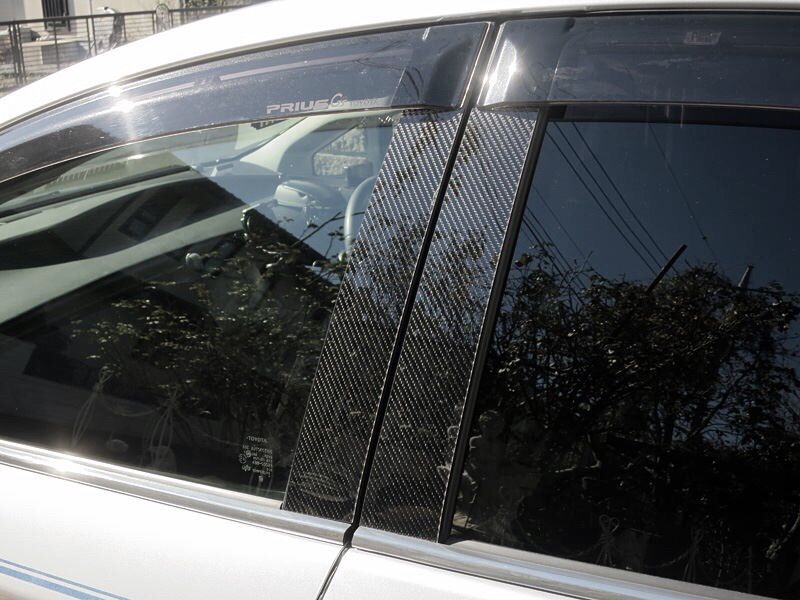 50系 プリウス【本物フォージドカーボン】ピラーガーニッシュ
