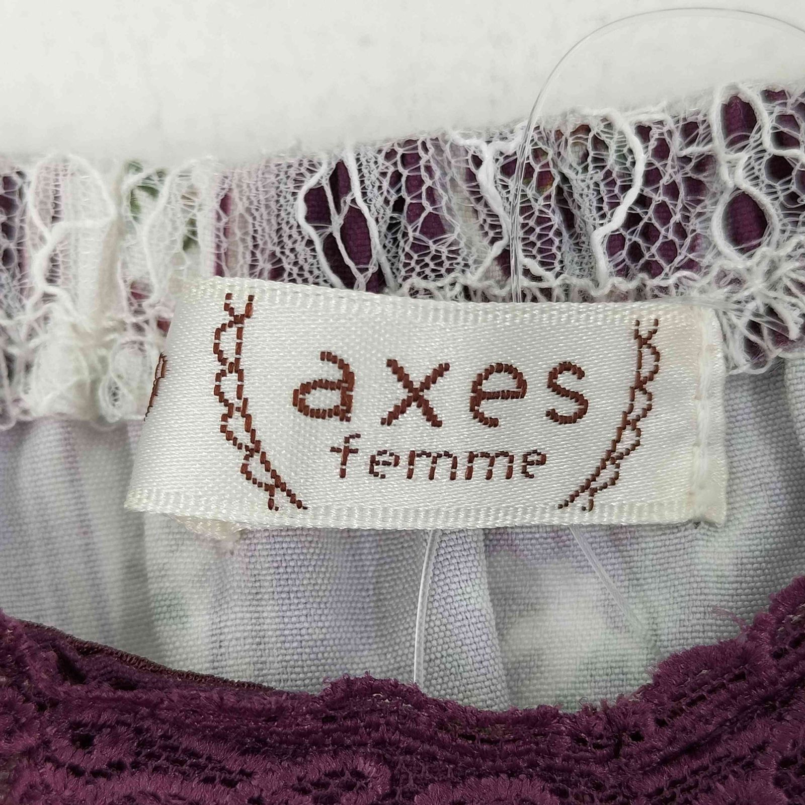 アクシーズファム axes femme ローズ柄レースキャミワンピース アクシーズファム axes femme ローズ柄レースキャミワンピース
