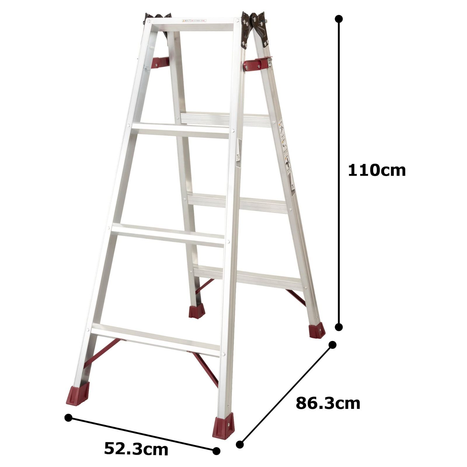 高品質、全国送料無料！ ピカ PiCa はしご兼用脚立 4段 BCD-120 シルバー 1.10m 配送商品は通常配送無料。