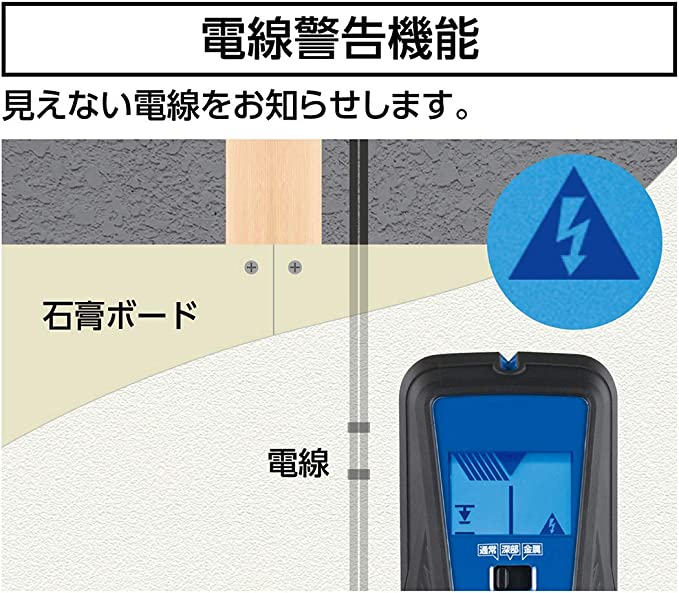シンワ測定|Shinwa Sokutei 下地センサー Basic 深部・電線探知 79153