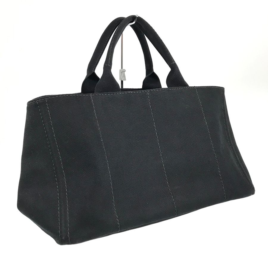 プラダ PRADA カナパ CANAPA ブラック ゴールド金具 BN1872 NERO キャンバス トートバッグ rib【中古】