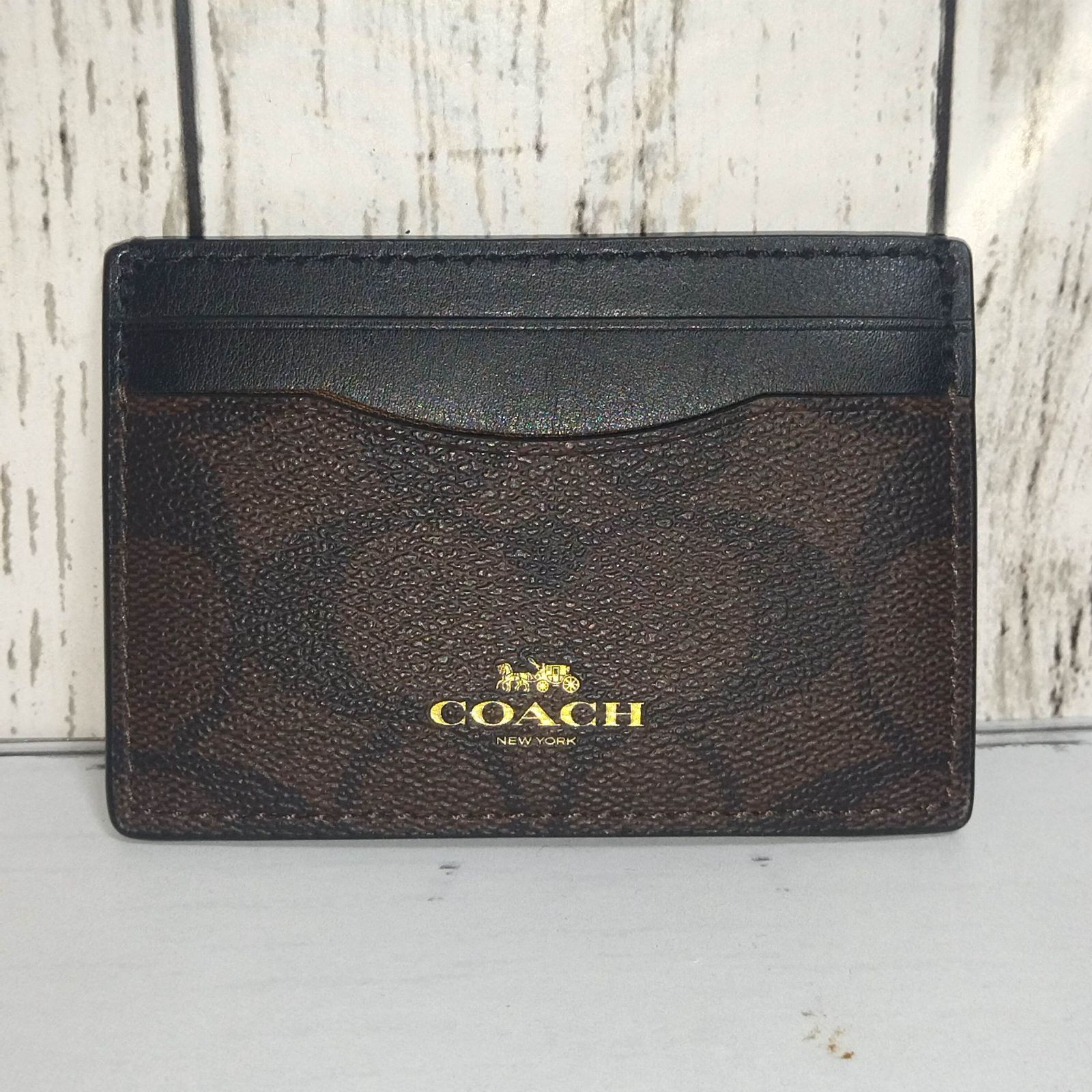 【匿名発送】COACHスリム ID カード ケース・シグネチャー 公式】コーチアウトレット | スリム ID カード ケース