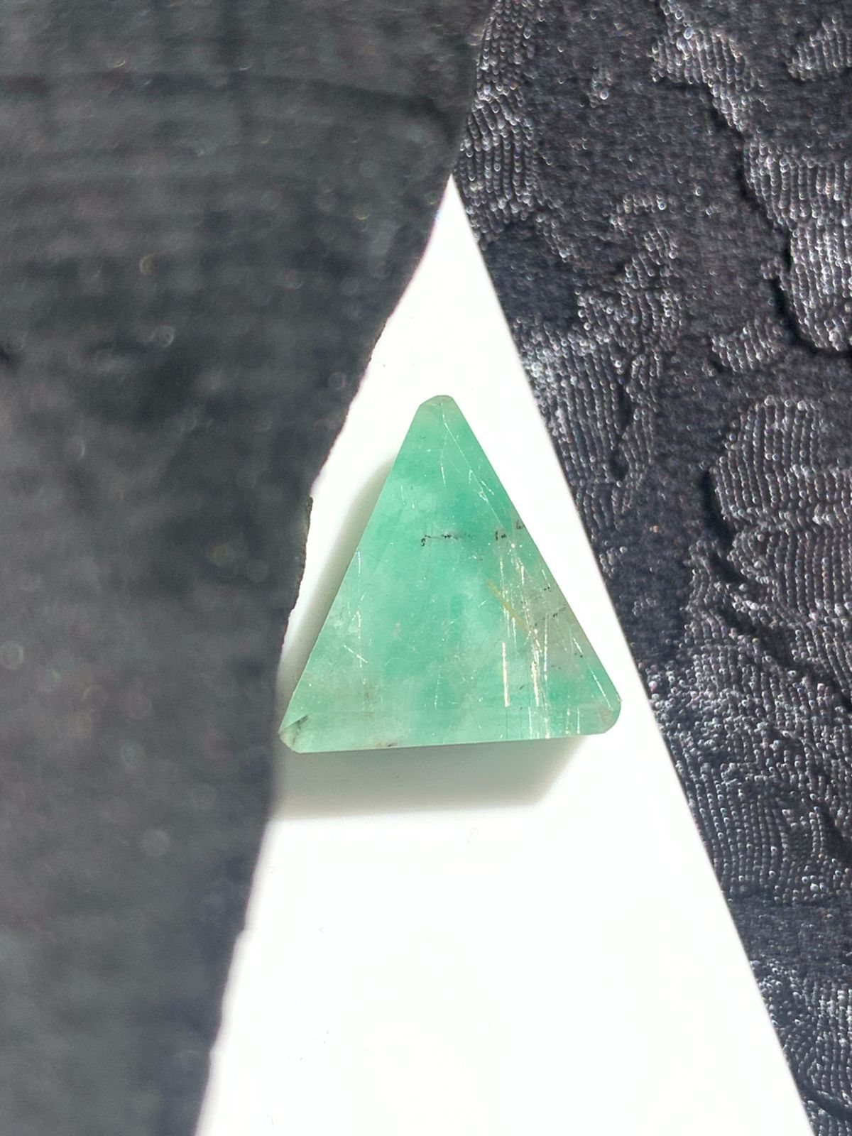 エメラルド×ルチルクォーツ ダブレット ストーン リング SV925シルバー