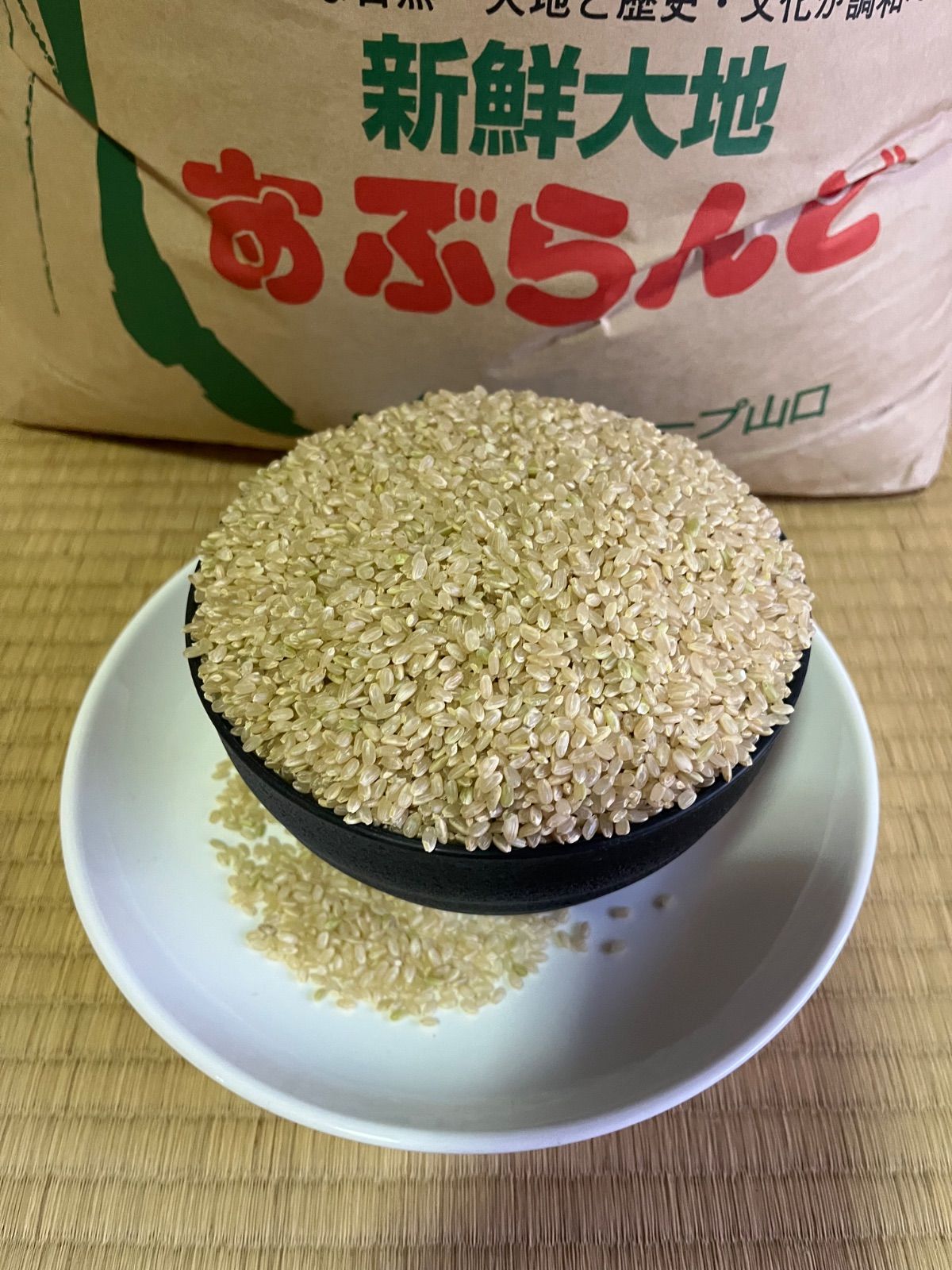 視覚的な 新米 令和7年9月 山口県産コシヒカリ 玄米 30kg 100％混無し 純国産 農家保管米