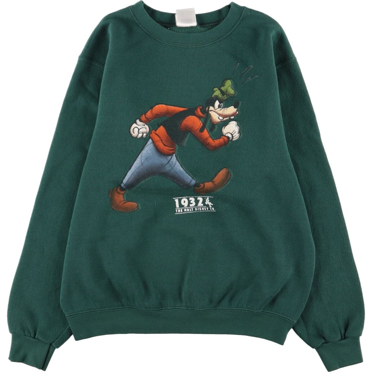 90年代 Disney MICKEY MOUSE ミッキーマウス GOOFY グーフィー キャラクタースウェットシャツ トレーナー USA製 メンズS ヴィンテージ /eaa276305