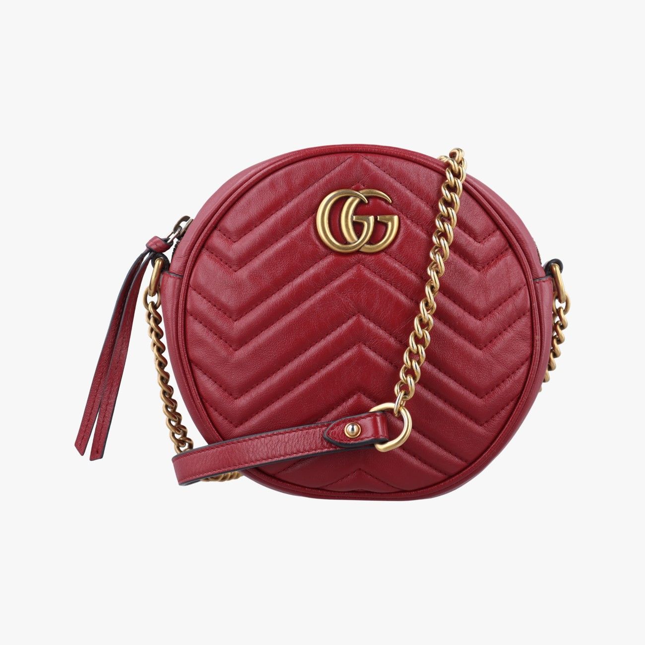 グッチGucciGGマーモントレッドレザー550154B027047362