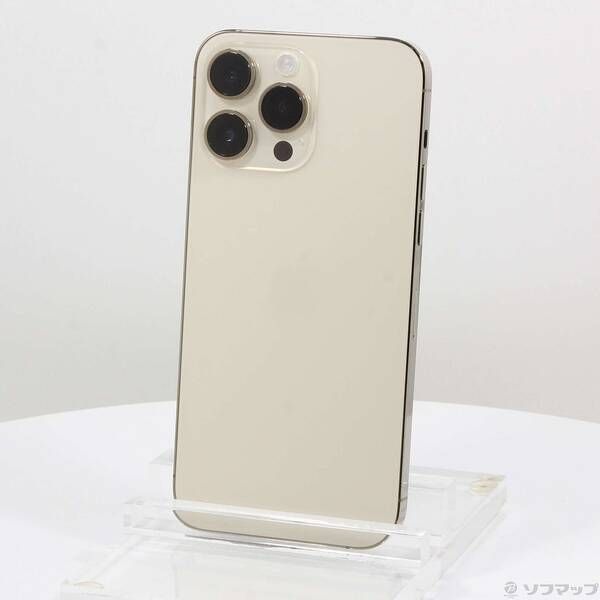 驚きの破格値，豊富な 〔中古品〕 iPhone14 Pro Max 128GB ゴールド MQ983J／A SIMフリー【276】 スマートフォン本体