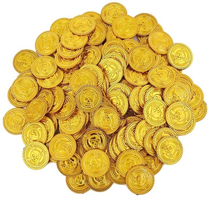 ルボナリエ（lebnelie） 金貨 100枚 アンティーク 雑貨 おもしろ雑貨 コイン カジノ 宝箱 ゴールド お金 おもちゃ 古銭 海賊(金貨100枚)