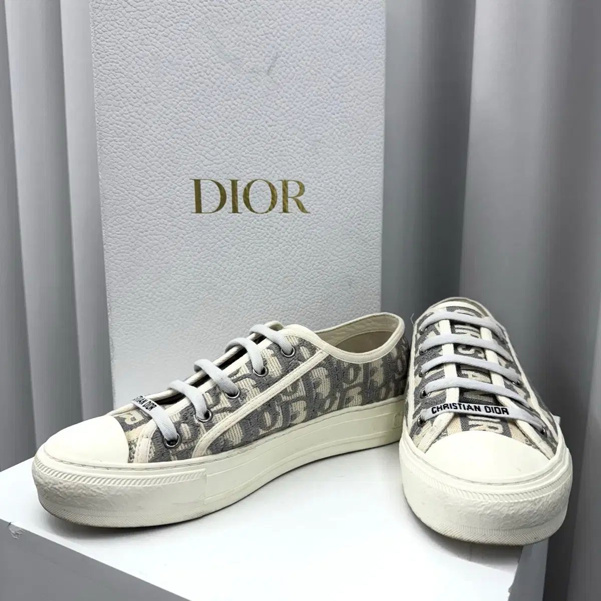 38 ほぼ DIOR ディオール オブリーク WALK N DIOR ウォーキンディオール スニーカーズ