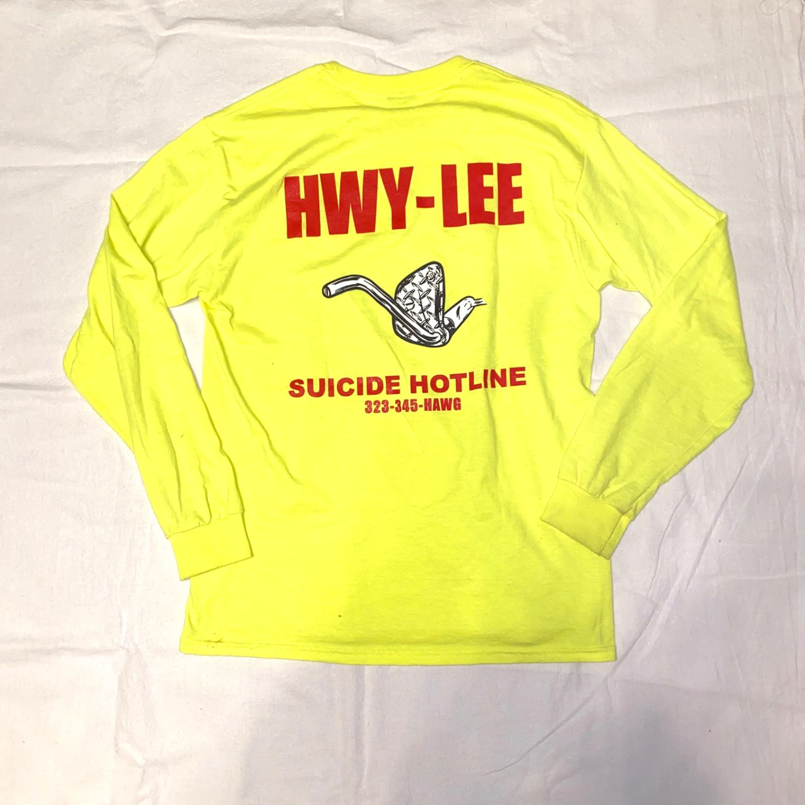 HWY ハイウェイ HWY-LEE T-Shirt 蛍光イエロー ネオンカラー