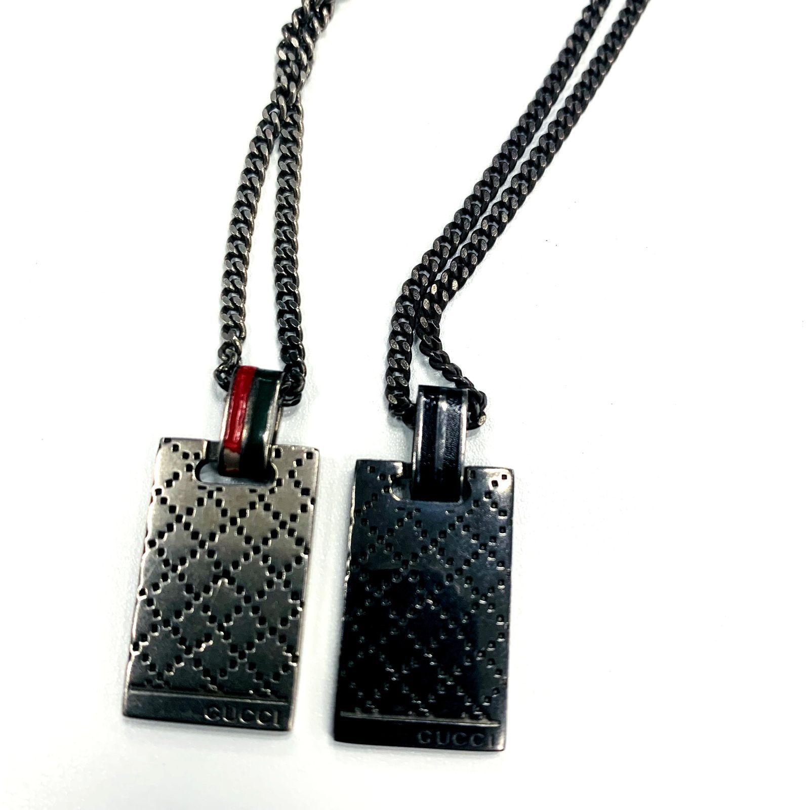 GUCCIネックレス GUCCI Diamnte Plate ネックレス ペアセット ユニセックス