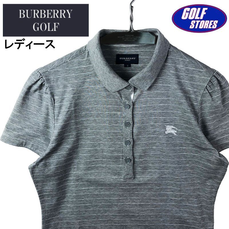 BURBERRY GOLF バーバリーゴルフ レディース 半袖ポロシャツ グレー