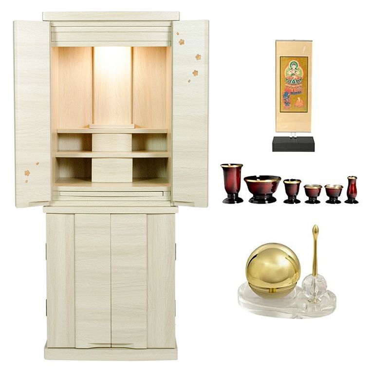 豪華仏具付き 桜都40号 ナチュラル