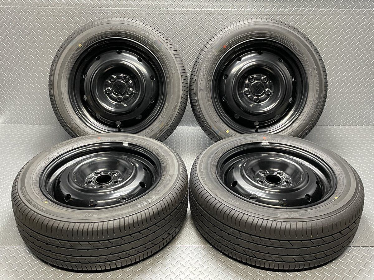 送料無料【新車外し】ZN8 GR86 RC 16インチ 6.5J+48 5穴100 純正 スチールホイール 鉄チン ヨコハマ dBデシベルE70J 205/55R16 (24090030)