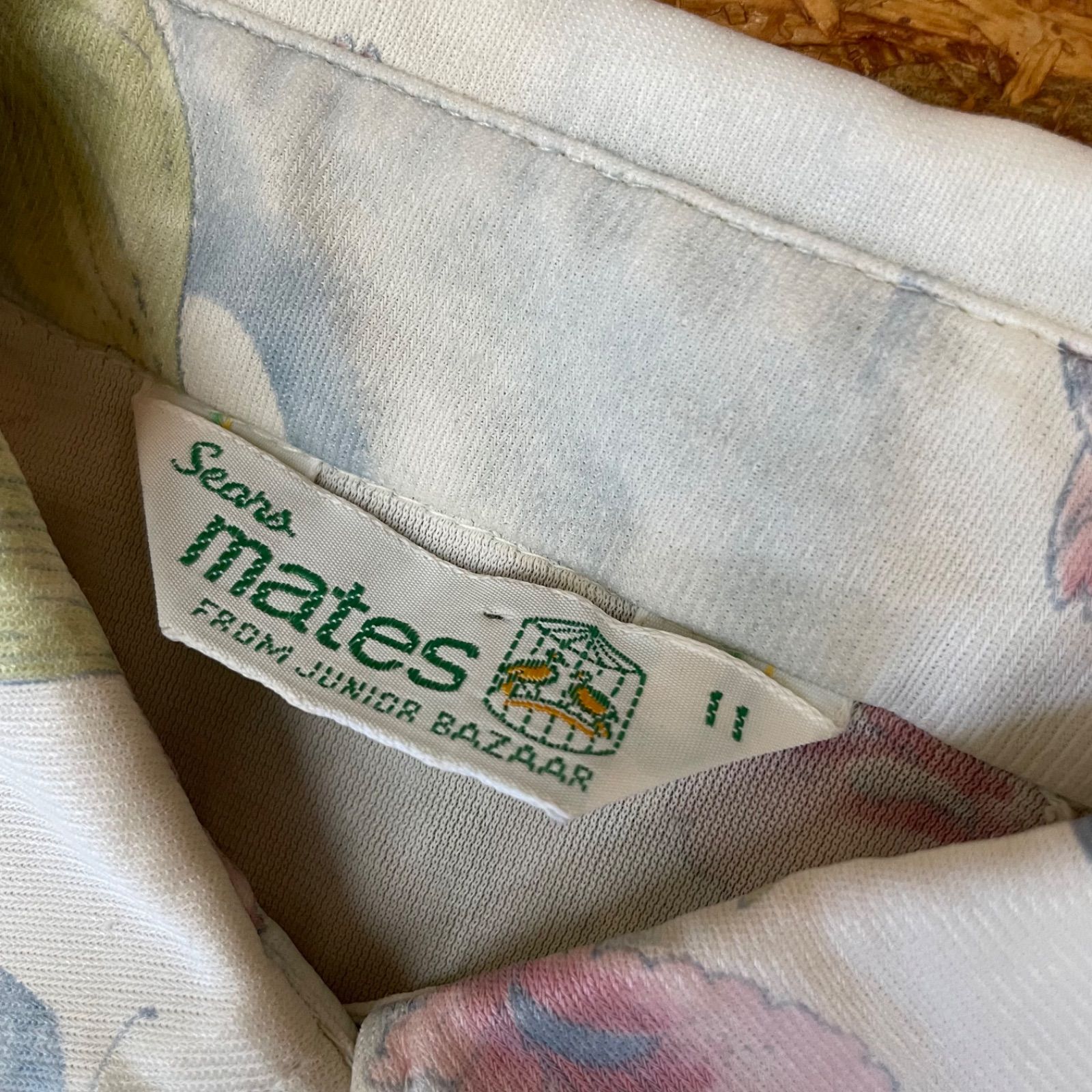 70s Sears mates 総柄 半袖シャツ レディース シアーズ 70年代 USA
