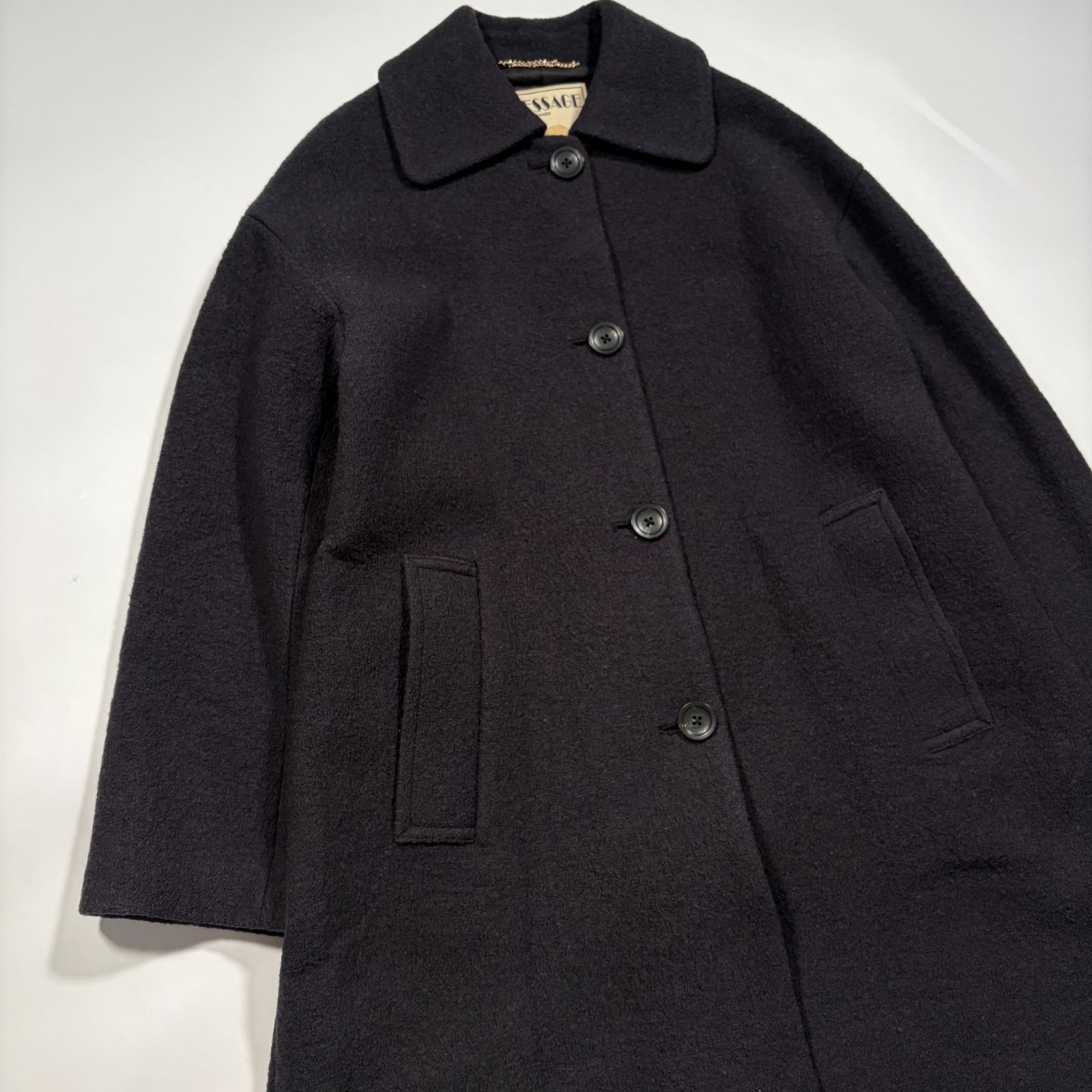 未使用　ジャーナルスタンダードレサージュ　22AW ブークレコート　黒　ロング 未使用 ジャーナルスタンダードレサージュ 22AW ブークレコート 黒