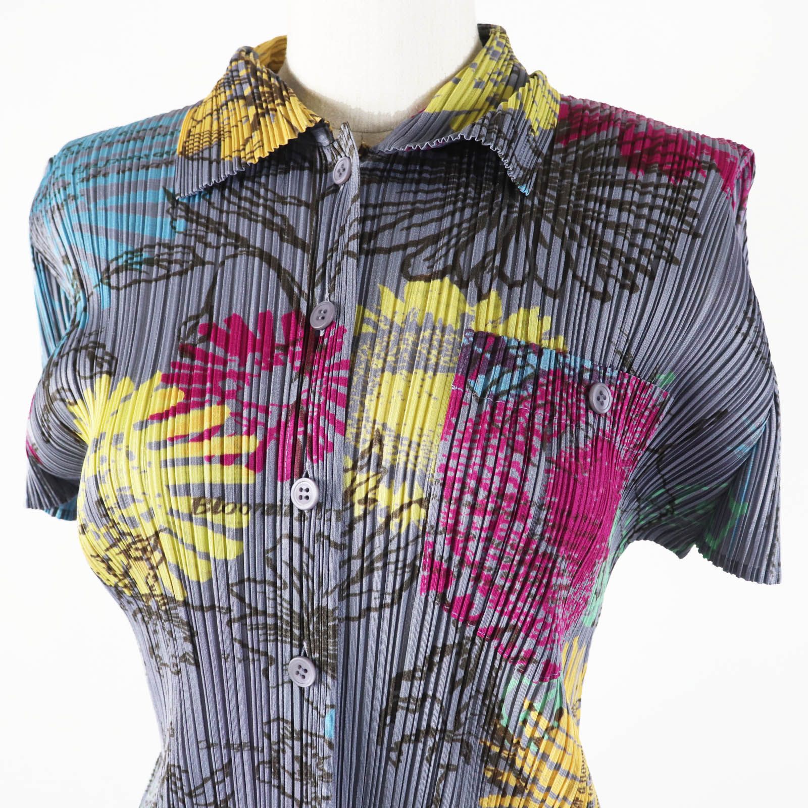 未使用品◎PLEATS PLEASE プリーツプリーズ イッセイミヤケ PP71-JJ783 PP71-JG785 フラワープリント セットアップ マルチ 3・4 正規品 未使用品◎PLEATS PLEASE プリーツプリーズ イッセイミヤケ PP71-JJ783