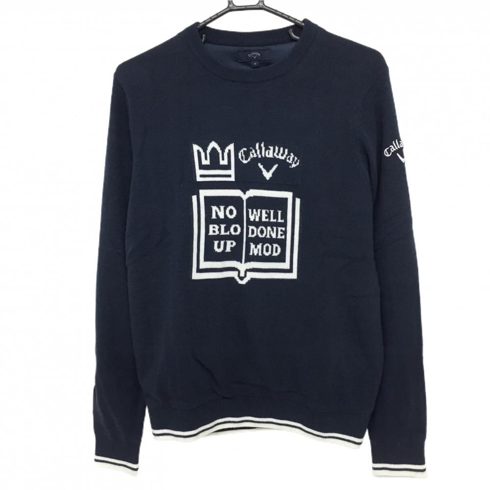 爆買い，新作 SALE価格【美品】キャロウェイ セーター ネイビー×白