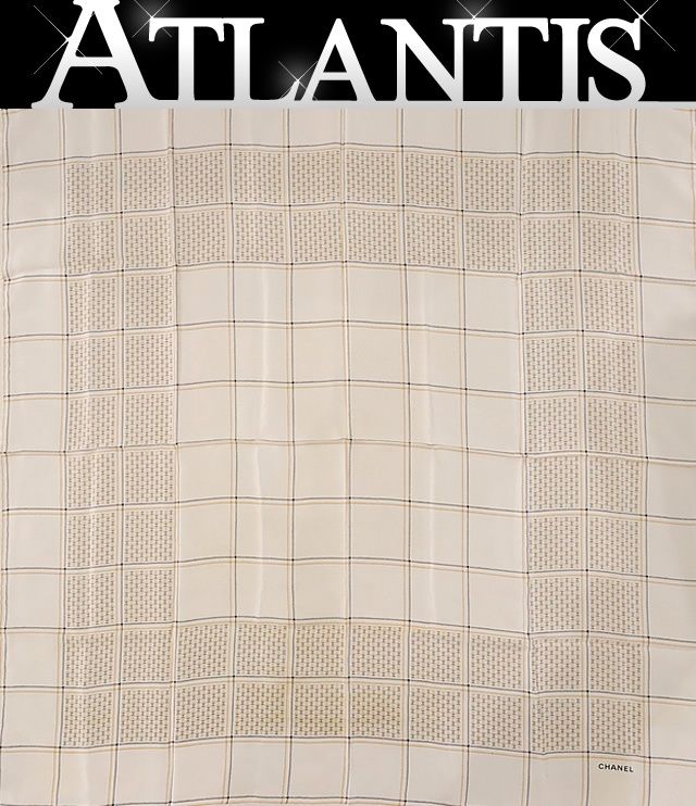 広尾店 シャネル CHANEL ココマーク 大判スカーフ シルク 16397