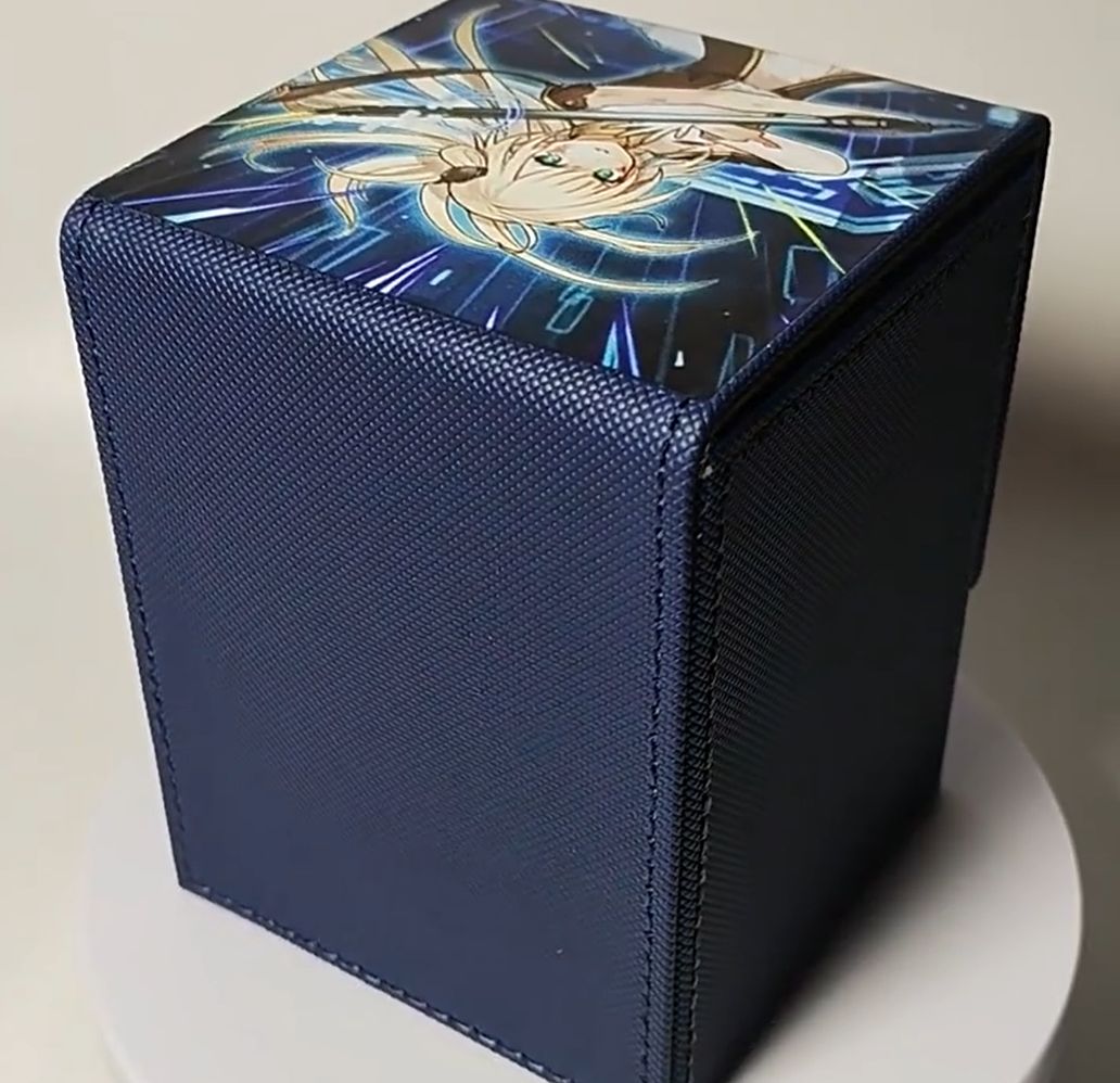 デッキケース 閃刀姫 レイ 遊戯王 レザー カードケース - メルカリ