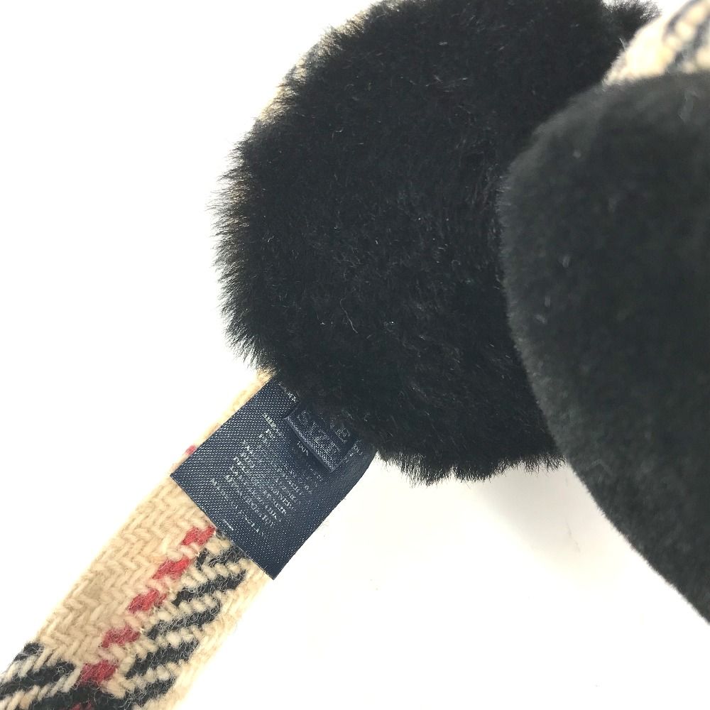 BURBERRY バーバリー イヤーマフ チェック ウール - メルカリ