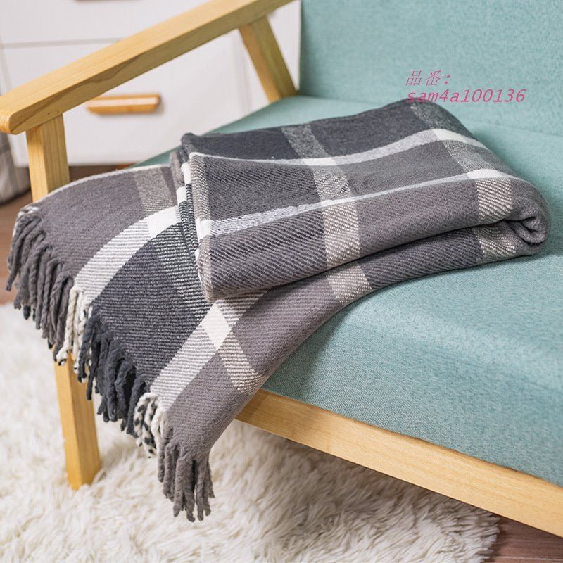 アマゾンの新型ウールソファタペストリー格子クロスボーダーひし形エアコンタペストリーフリンジ昼寝毛布 am4a100136