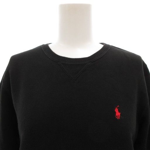 【ポロラルフローレン】人気ダンボールニット×ポニー刺繍 長袖トレーナー M POLO ポロ ラルフローレン ハーフジップ ニット スウェット XL
