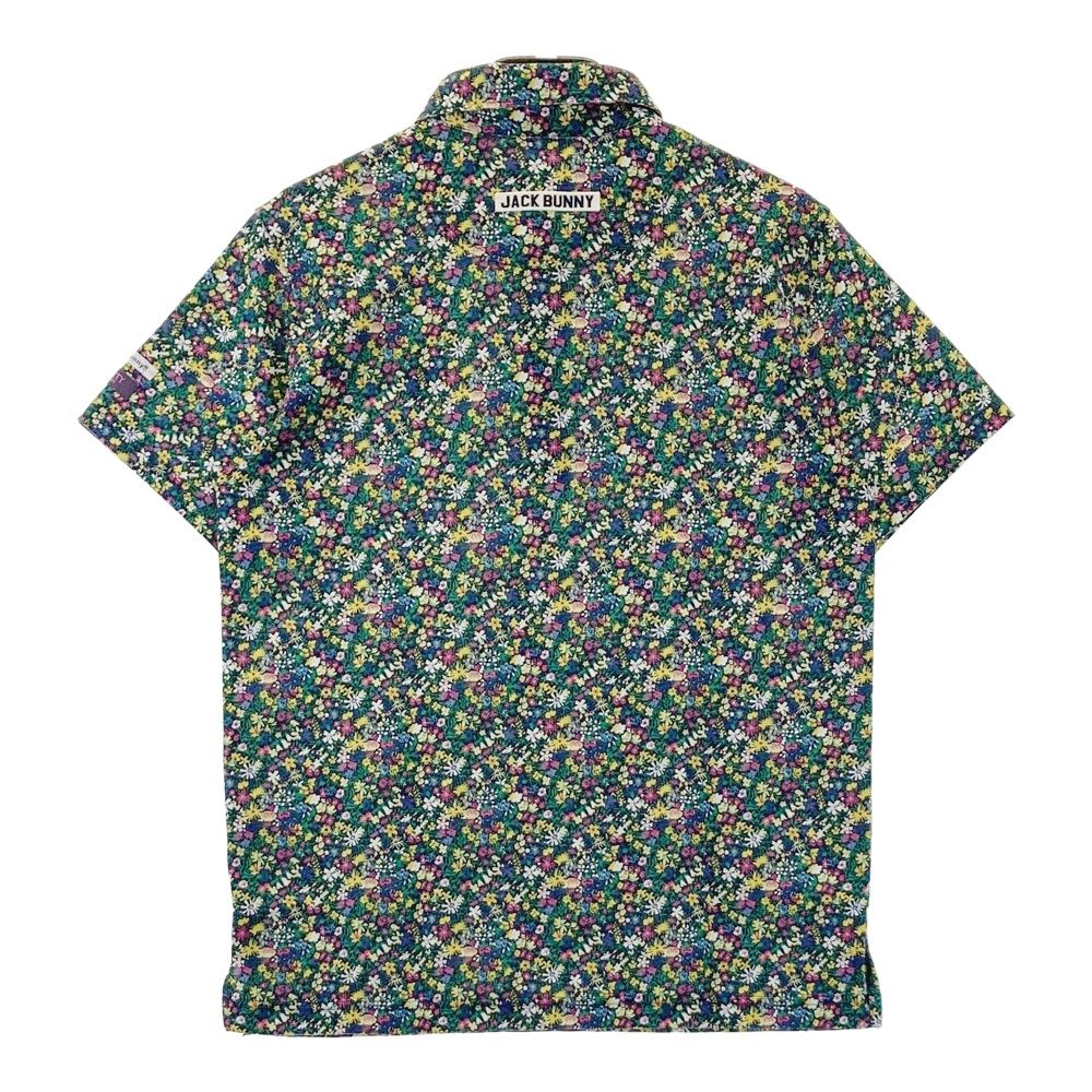 Jack Bunny!! 花柄 チェック柄 ポロシャツ ゴルフ Mサイズ 新品 Jack Bunny!! JACK BUNNY ジャックバニー 2021年モデル 半袖