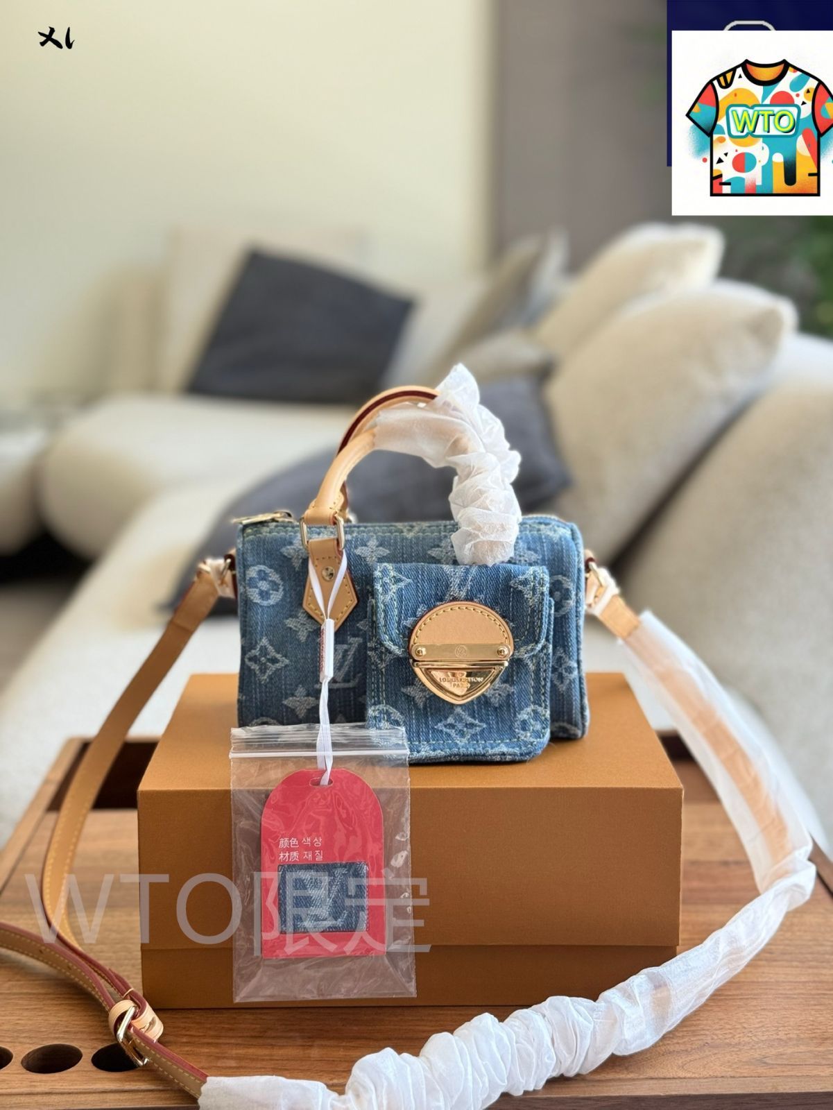 今日特価】Louis Vuitton ルイヴィトン ナノスピーディ デニム