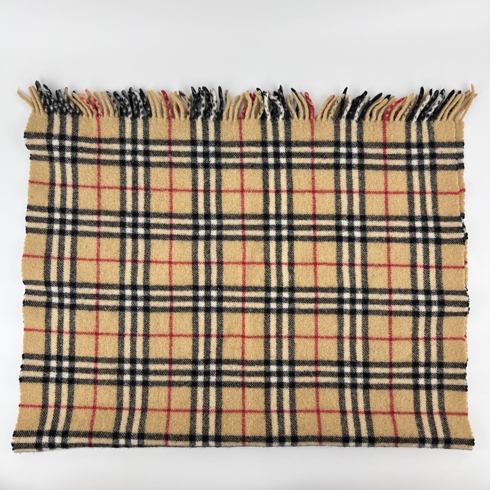 中古】BURBERRY バーバリー ノバチェック マフラー ウール