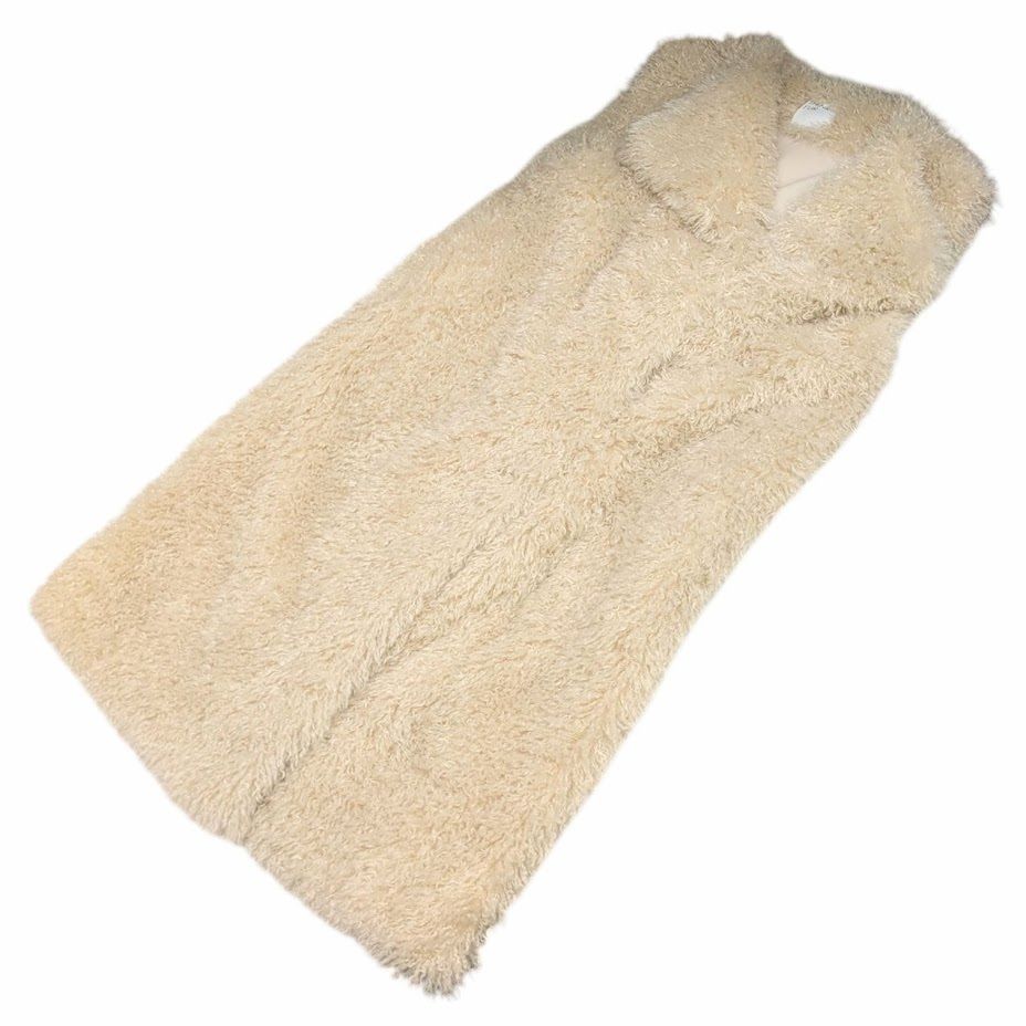 THINK FUR シンクファー Curly Eco Fur Vest エコファー ロングベスト ノースリーブコート 21THINKFUR-01 サイズ S WWW_ITALAFRICACENTRALE_COM