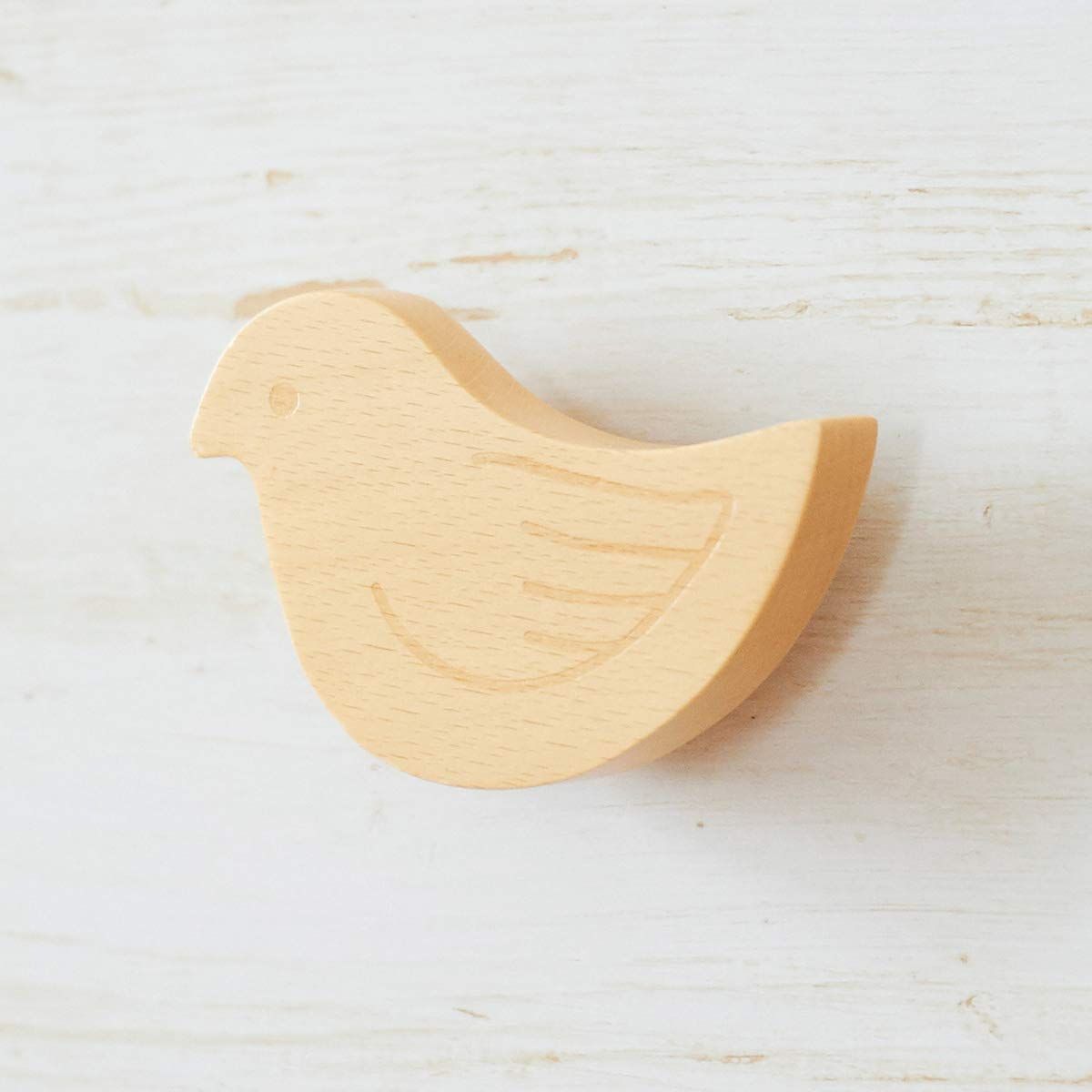 数量 衣類収納 子供用 低め 木製 リビングに置ける北欧テイスト キッズ かわいい 鳥のオーナメント ナチュラルブラウン ハンガーラック 幅63.9 高さ83.7 奥行37.6cm 白井産業 LAK-8555 ランドキッズ