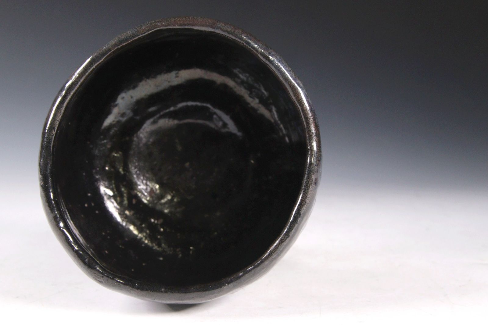 茶道具 黒楽茶碗 古美術(BB470) 小川篁作 黒楽茶碗 11.5cm 共箱 茶道具 唐物 骨董 古美術 楾 Y85