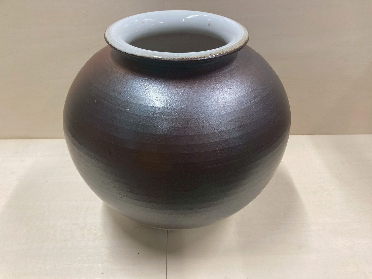 工芸品 信楽焼 花瓶 【三彩作】