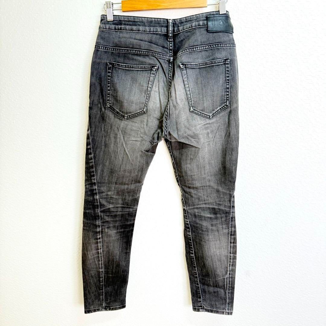 DIESEL Fayza ダメージ加工デニム DIESEL ディーゼル D-FAYZA ブラックデニムパンツ ダメージ加工