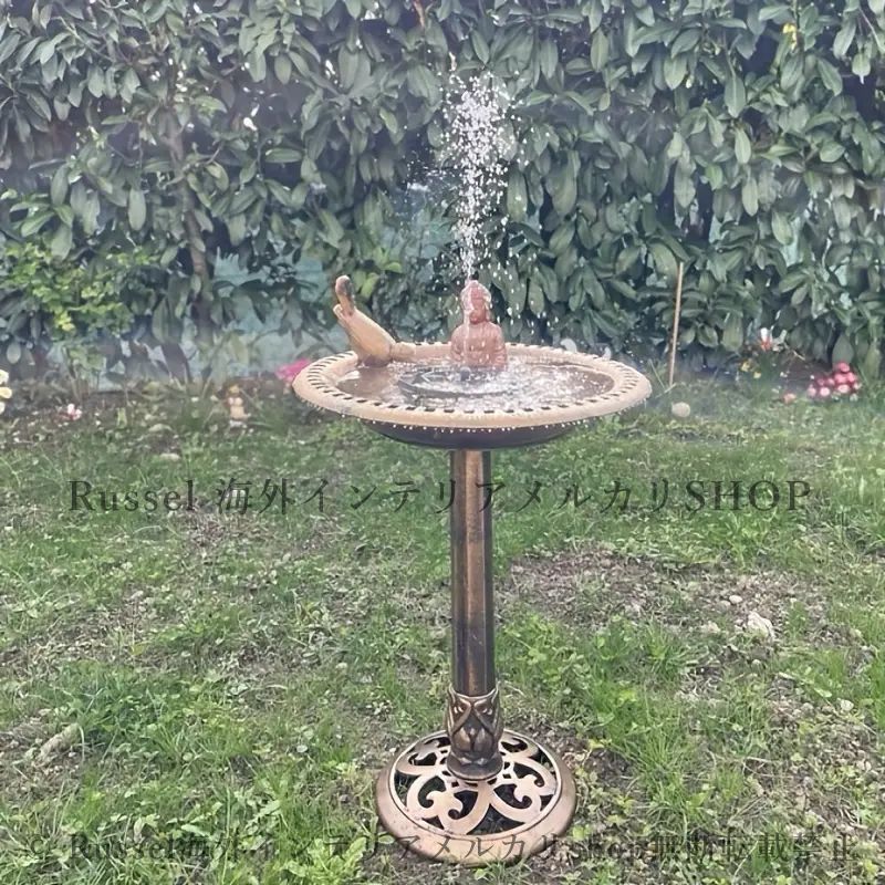 バードフィーダー ソーラー 太陽 発電 水飲み トレイ 付き おしゃれ かわいい ガーデン オブジェ 鳥 給餌器 野鳥 小鳥 鳥用品 屋外 庭 4-7 STEELWINDOWSANDDOORS_COM