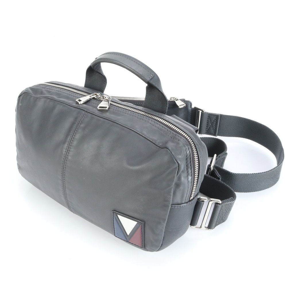 ルイヴィトン ファスト ガストン Vライン M50445 レザー 2WAY ボディバッグ 斜め掛け ウエストポーチ メンズ EEE CV36-1