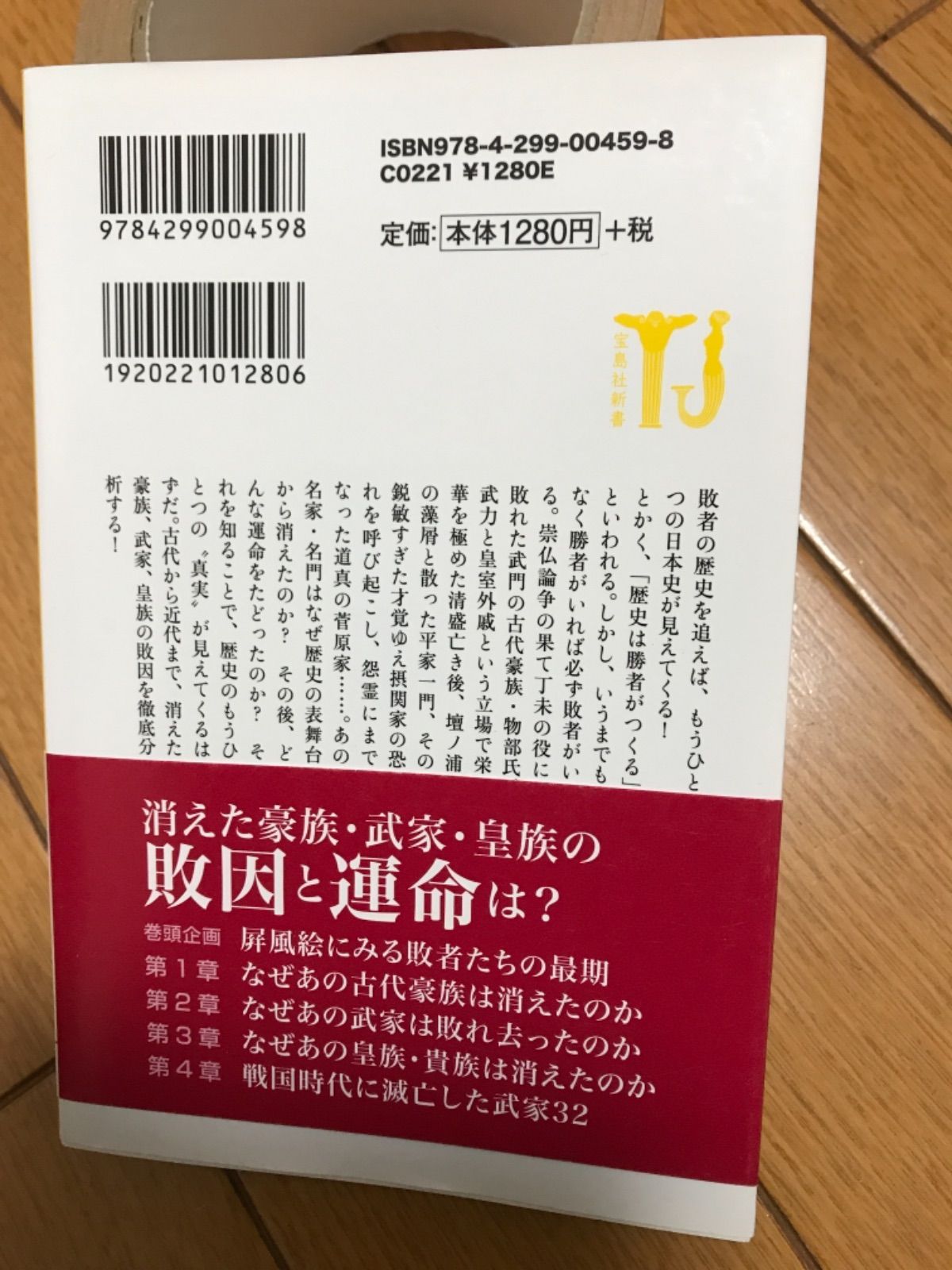 カラー版 敗者の日本史 (宝島社新書)　211107-1b-4a50