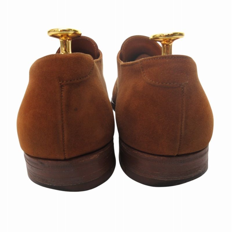 グレンソン GRENSON スエード ビジネスシューズ シングルモンク