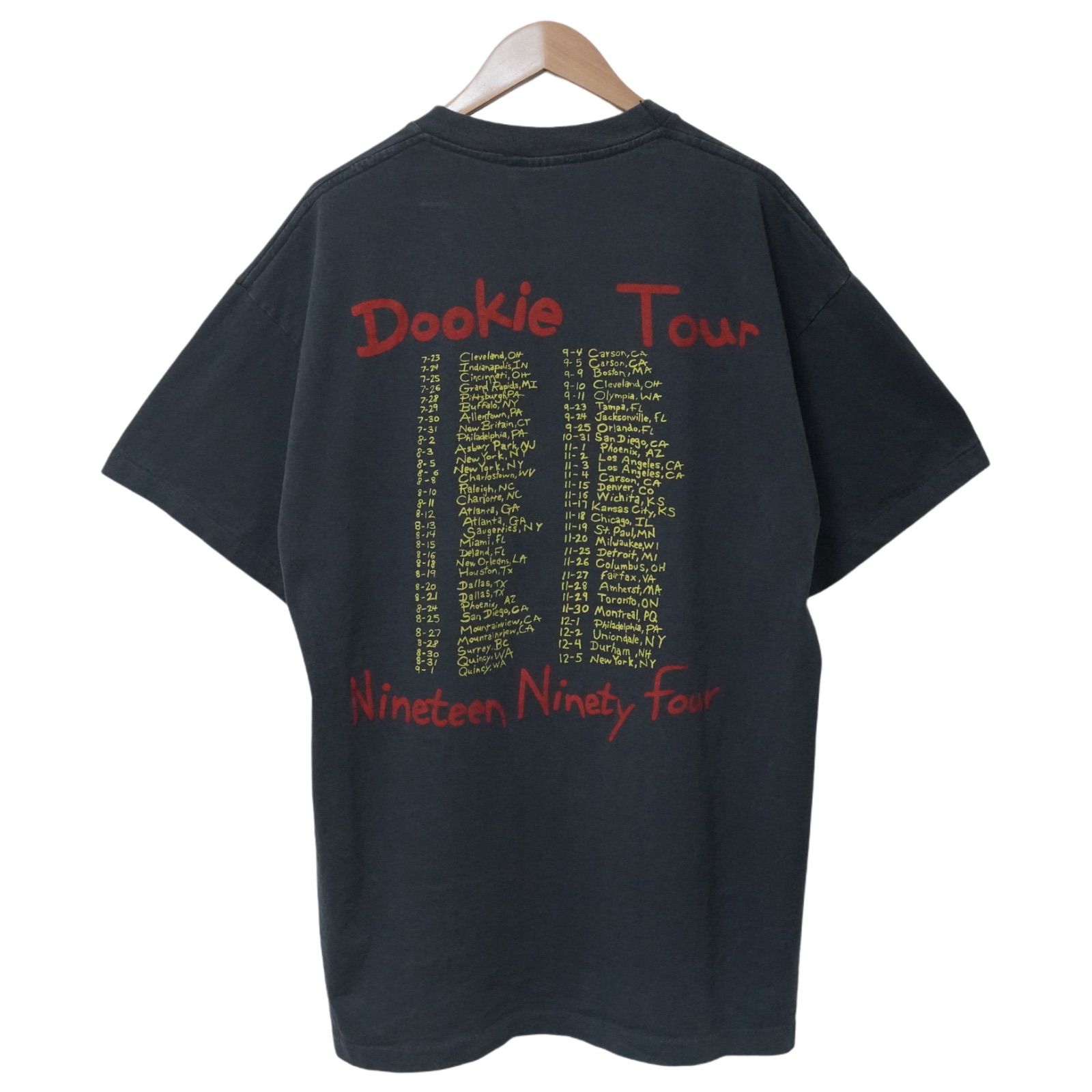 グリーンデイ Tシャツ XL ブラック 90s デザイン USA製表記