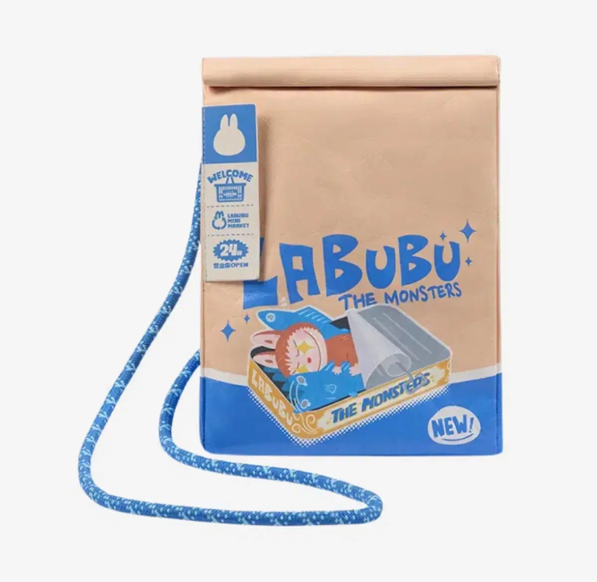 正規品 POPMART ラブブ 疑わしい コンビニ メッセンジャーバッグ