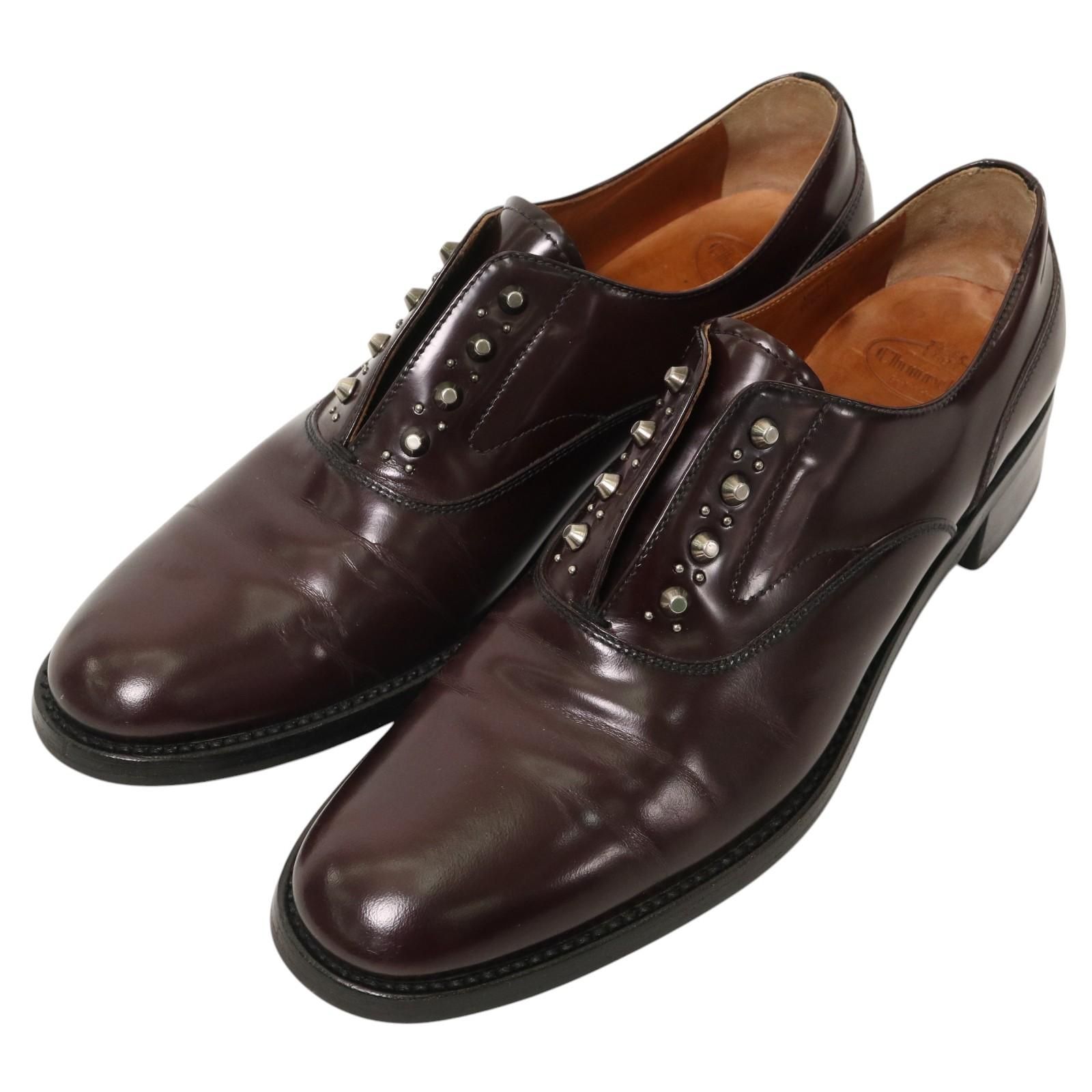 Church's(チャーチ) ISSIE R プレーントゥ スタッズ レザーシューズ