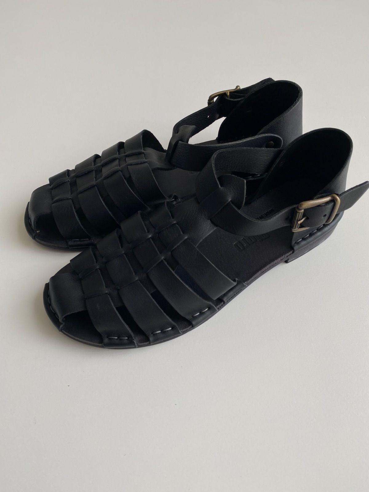 punto pigro メッシュサンダル ブラック39