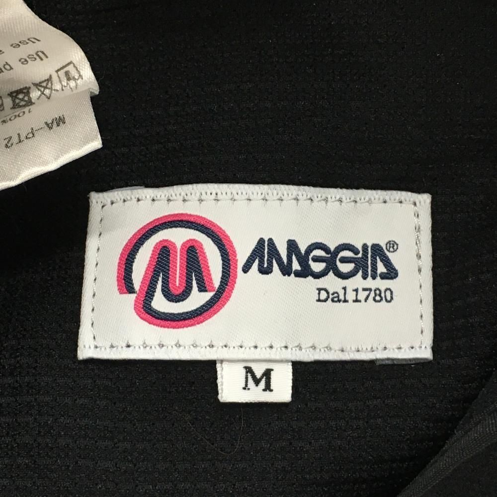 マッジアゴルフ ジョガーパンツ 黒 メッシュ調生地 ウエスト調節紐付