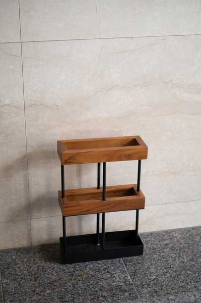 とアイアンの傘立て