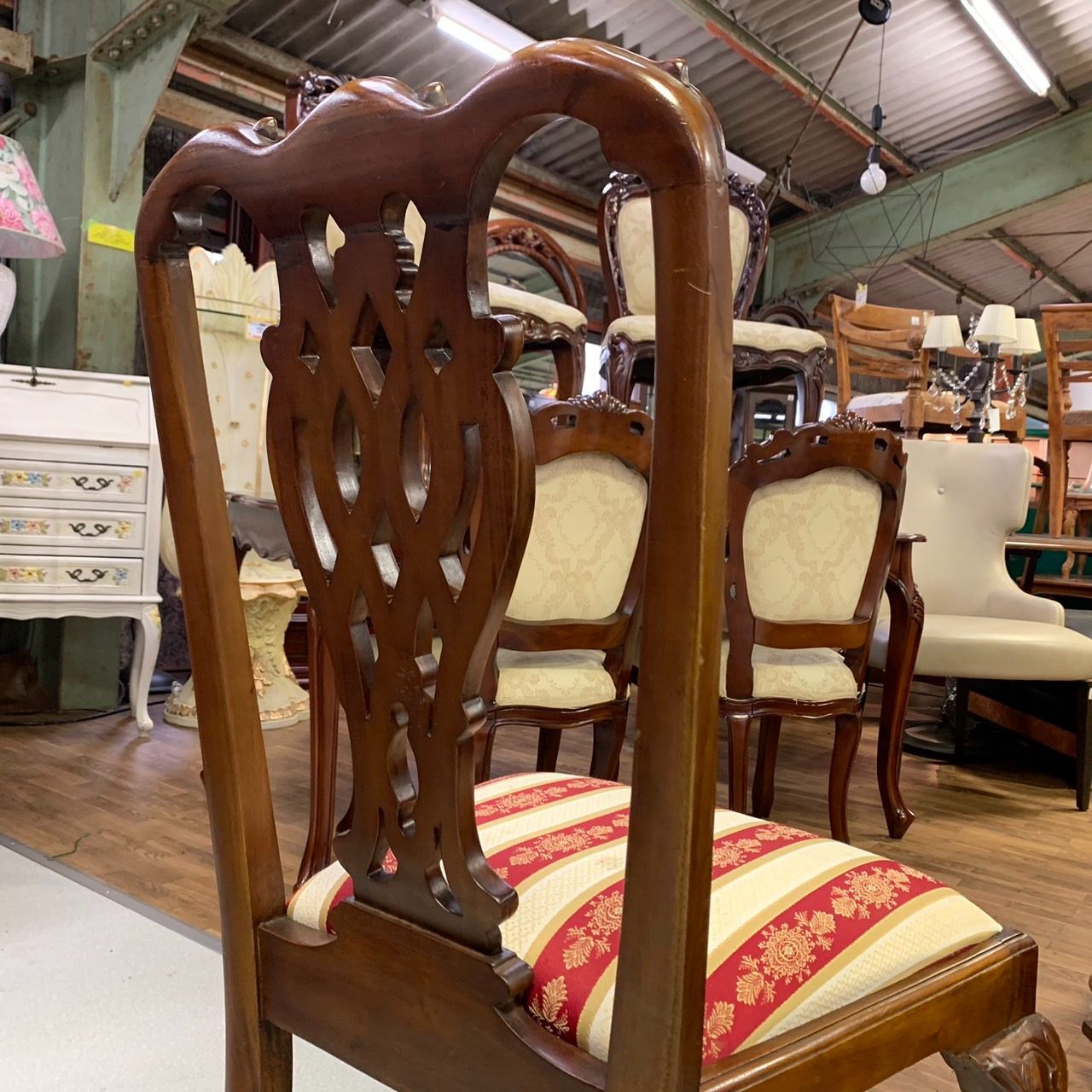 椅子①イギリスアンティーク 大塚家具 ダイニングチェア ダイニング