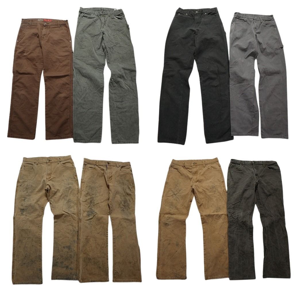 古着卸 まとめ売り ディッキーズ Dickies ダック ペインター パンツ 8枚セット メンズ 30 |32 ワークパンツ ツールポケット 古着 NB9800